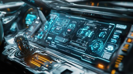 Futuristic Car Dashboard