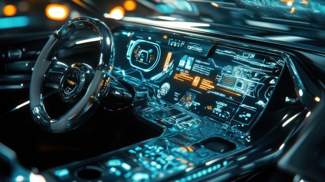 Futuristic Car Interior Design