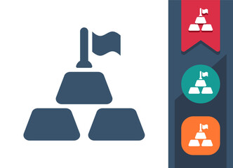 Gold, Gold Ingot, Gold Bullion Icon