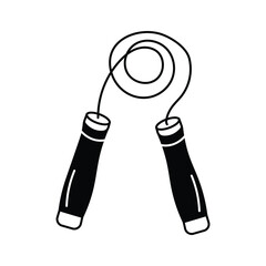 A skipping rope icon representing fitness, sports, and playful activities