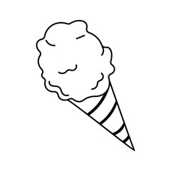 A delicious ice cream cone symbolizing summer treats and fun