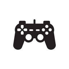 Stylized Game Controller Icon: A Creative Joystick Silhouette Vector for Use in Video Game Logos, App Icons, and Branding Campaigns