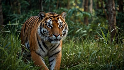 Fototapeta premium tiger in the jungle