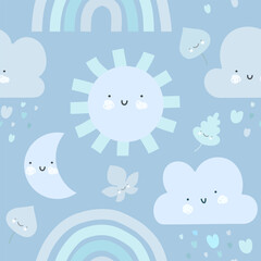 Soft Sky Friends - Baby Pattern