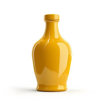 recommend clip art: 3D mustard bottle rounded design render