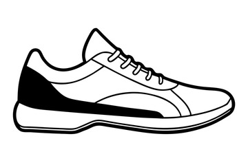 booster sports shoes vector illustration