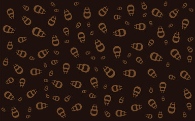 Chocolate Colors Memphis Pattern Abstract Background