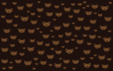 Chocolate Colors Memphis Pattern Abstract Background