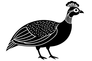 guinea fowl icon with Transparent Background - Versatile Clipart