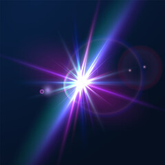 Flash, realistic highlights, glowing effects, camera light, sunlight reflection, stars, isolated highlights, sparkling highlights. Isolated on transparent background, png. Celestial, space elements