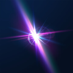 Flash, realistic highlights, glowing effects, camera light, sunlight reflection, stars, isolated highlights, sparkling highlights. Isolated on transparent background, png. Celestial, space elements