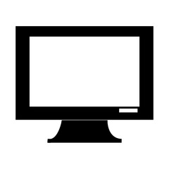 lcd monitor isolated