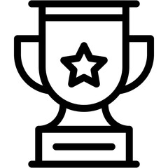 Vector Icon Trophy, Reward, Champion, Winner, Award