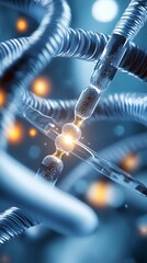 Pixel Art of a Gene Editing Tool in a High tech Biotechnology Research Lab