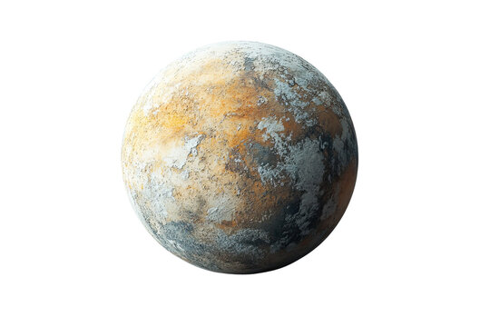 Exoplanet isolated on white background