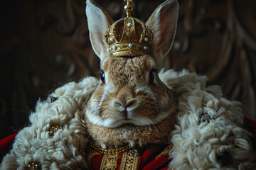 Image of animal cartoon character royal person generated with AI