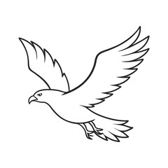 outline of a bird for coloring pages for kids