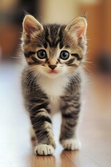 Beautiful and wonderful cute kitten wallpaper .generative ai