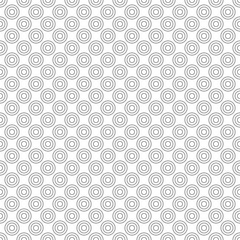 A pattern of circles geometry on white background.
