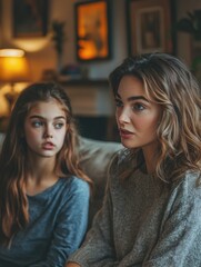 Naklejka premium Intimate Moment Between Two Women