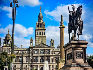Architecture of the City of Glasgow in Scotland
