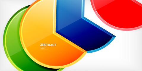 Trendy round shapes with triangular angle design element. Vector Illustration For Wallpaper, Banner, Background, Card, Book Illustration, landing page