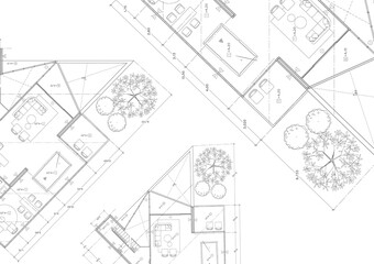 Floor plan designed building on the drawing.