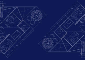 Floor plan designed building on the drawing.