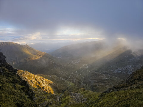 Lochaber and the Grey Corries on a cloudy morning