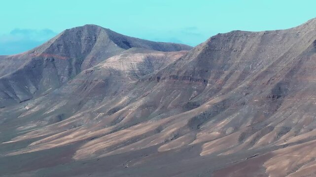 Aerial view of Timanfaya national park in Lanzarote