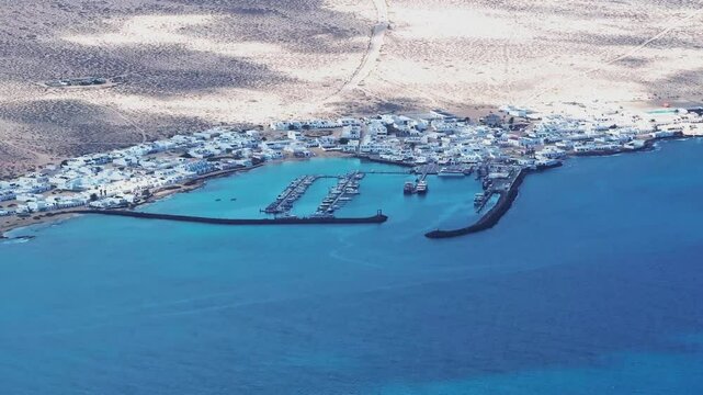 Aerial view of Lanzarote