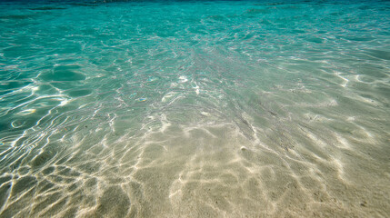 Summer seascape beautiful waves, blue sea water in sunny day. Top view close up. Sea aerial view, amazing tropical nature background. Beautiful bright sea with waves splashing 