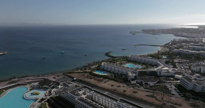Aerial view of Lanzarote