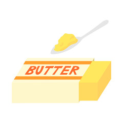 バター。フラットなベクターイラスト。
Butter. Flat vector illustration.