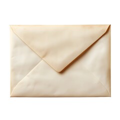 Elegant Vellum Envelope with Textured Surface on White Background