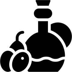 Vector Icon Cooking Oil, Vegan, Healthy Food, Food And Restaurant, Organic