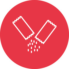 Sugar Pack line circle icon