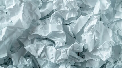 A pile of crumpled paper, symbolizing discarded ideas or drafts