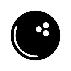 bowling ball icon, modern vector isolated on white background