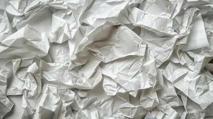 Obraz premium A pile of crumpled paper, symbolizing discarded ideas or drafts