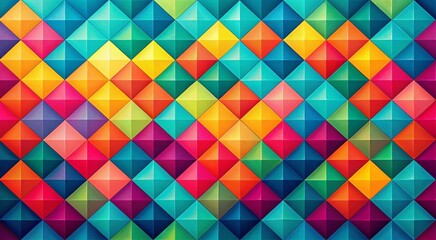 Vibrant Geometric Abstract Illustration with Patterns