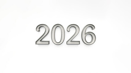 2026 lettering on white background