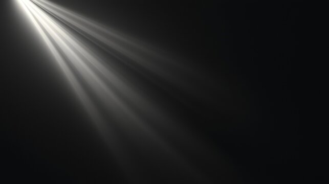 Bright light shines through a dark background, creating a striking diagonal composition with intense contrast, conveying themes of hope and spirituality