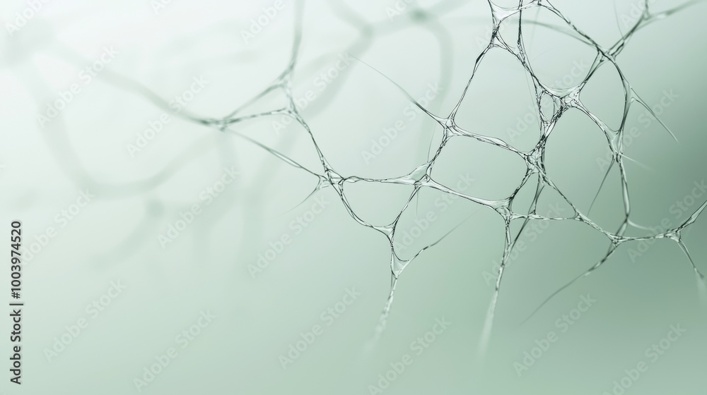 Poster interconnected lines form a captivating network pattern, suggesting pathways and connections. delica