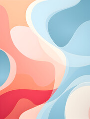 Abstract pastel color waves background 