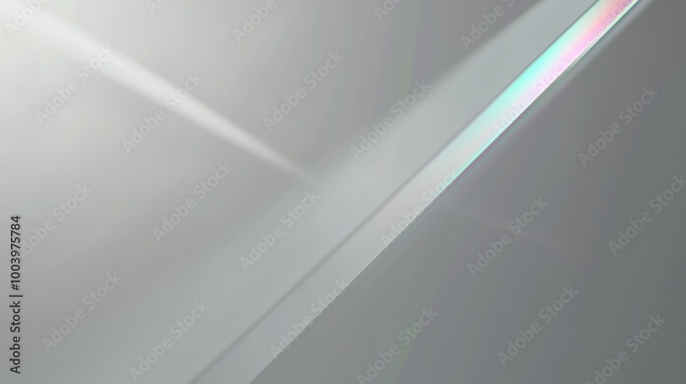 Poster abstract background with light reflecting on a neutral gray surface creating a diagonal composition 