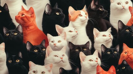 Diverse Cats for Adoption Awareness Campaign