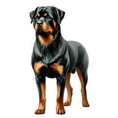 Obraz premium ロットワイラーRottweiler