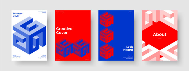 Obraz premium Modern Book Cover Layout. Geometric Brochure Design. Isolated Flyer Template. Business Presentation. Report. Banner. Background. Poster. Journal. Catalog. Newsletter. Pamphlet. Leaflet. Portfolio