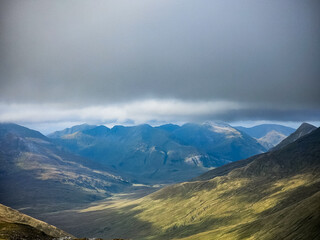 mountains, plants and animals in the Lochaber region of the Scottish highlands